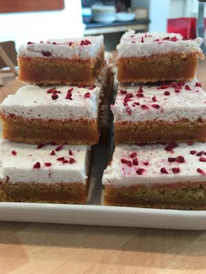 Coconut cream cake (vegan) at Mon Way Bistro & Cocktail Bar in East London