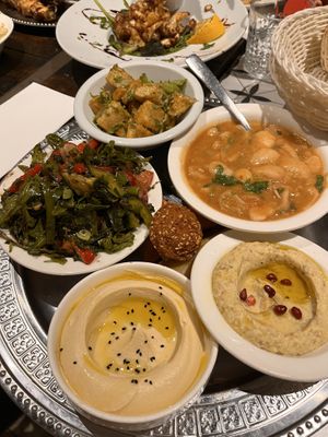 Vegan tasting plate   at Arabella in Newtown