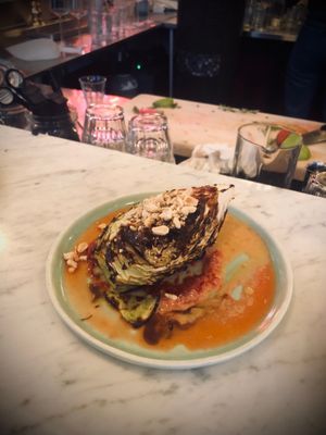 Summer cabbage by the bar  at Yes Yes Yes in Helsinki