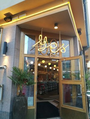 The entrance  at Yes Yes Yes in Helsinki