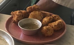 Cauliflower tempura at Yes Yes Yes in Helsinki