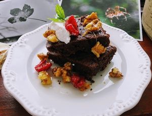 Brownies de Feijão e Chocolate at Amor e Hortelã in Porto