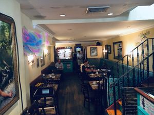 Insider of tea shop (there is also an upstairs). at Alice's Tea Cup Chapter 2 in New York City