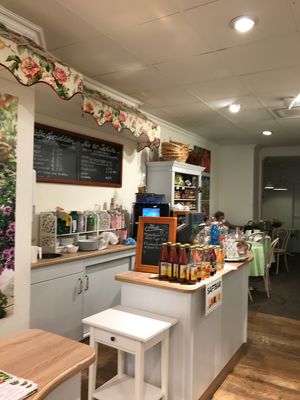 Seating area at Lebe Gesund in Frankfurt