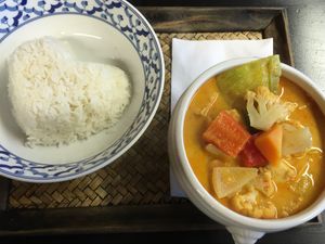 Yellow curry with vegetables and tofu at Mai Thai in Reykjavik