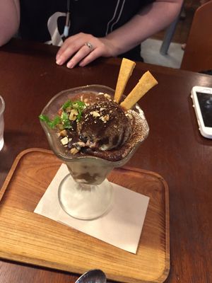 Mocha Parfait at Future Food Cafe Restaurant Tubu Tubu in Tokyo