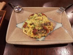 Amazing Carbonara!! at Future Food Cafe Restaurant Tubu Tubu in Tokyo