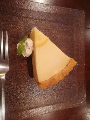 Lemon cake at Future Food Cafe Restaurant Tubu Tubu in Tokyo