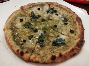 Caprese pizza at Future Food Cafe Restaurant Tubu Tubu in Tokyo