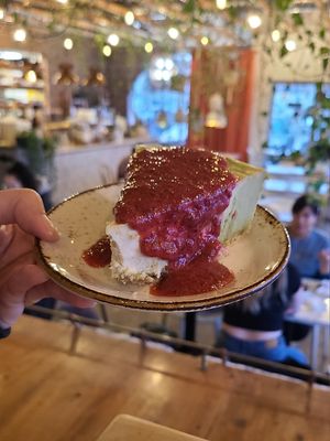 Key Lime Cheesecake at The Moth Cafe - Downtown in Edmonton