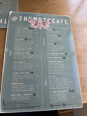 seasonal menu  at The Moth Cafe - Downtown in Edmonton