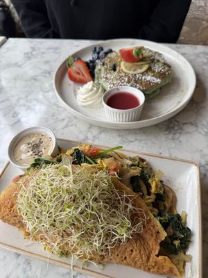 Happy us 😀  at The Moth Cafe - Downtown in Edmonton