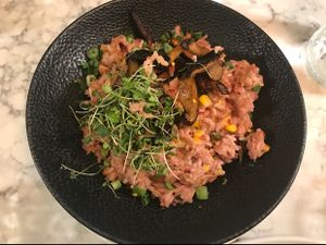 Risotto my friend ordered.  at The Moth Cafe - Downtown in Edmonton