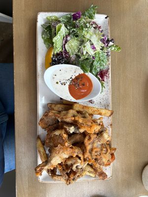 Chips n' shrooms at The Moth Cafe - Downtown in Edmonton