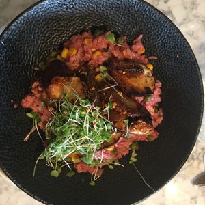 Rissoto (so good but too spicy for me) at The Moth Cafe - Downtown in Edmonton