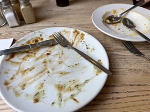 Cleaned my plate - it was delicious !  at Goddards at Greenwich in South East London