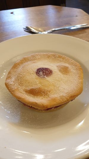 Vegan cherry pie at Goddards at Greenwich in South East London