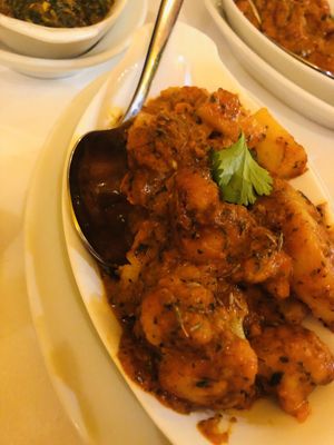 Aloo gobi, potato and cauliflower. Delicious at Lassani in Courbevoie