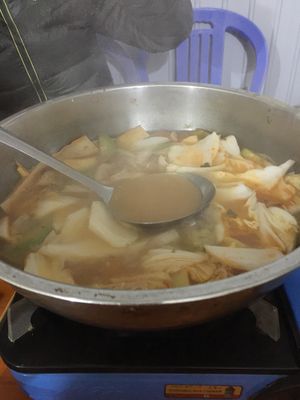 Vegan hot pot at Nha Hang Chay in Sapa