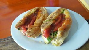 banh mi chay at Nha Hang Chay in Sapa