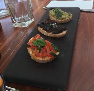 Bruschetta starter  at La Casina  in Naturaliste