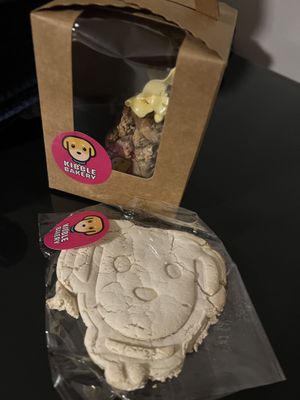 Cake and biscuit for my dogs!  at Kibble Bakery in Skipton