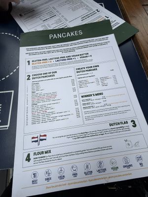 vegan micromenu  at Pancakes - Prins Hendrikkade in Amsterdam