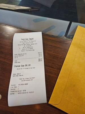  at Sunrise Tacos in Bangkok