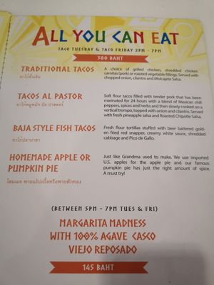 Happy hour at Sunrise Tacos in Bangkok