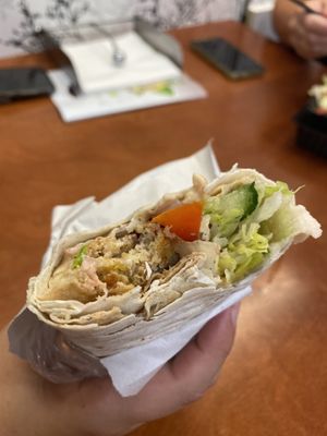 Wrap with falafel at Op Saj in Utrecht