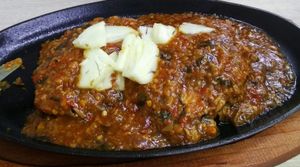 sambal veg fish  at SHU Vegetarian 蔬方斋 in West Singapore