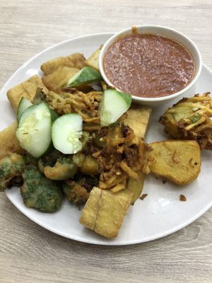 Indian rojak  at SHU Vegetarian 蔬方斋 in West Singapore