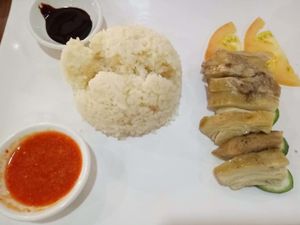mock chicken rice. 
photo credits to Ling Chih at Maitree Cafe 慈素轩 in Central Singapore