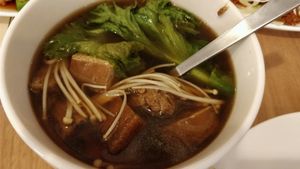 bak kut teh with yam rice  at Maitree Cafe 慈素轩 in Central Singapore