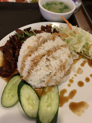 Char Siew Rice at Maitree Cafe 慈素轩 in Central Singapore