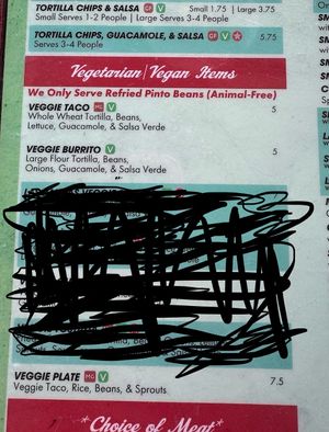  Vegan options  at Las Palmas Taco Bar in Santa Cruz