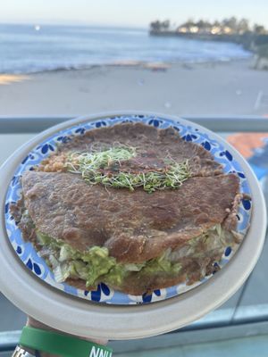Veggie plate  at Las Palmas Taco Bar in Santa Cruz