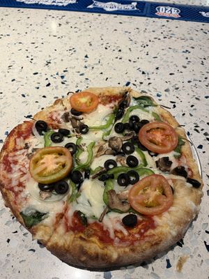 Veg Out ordered vegan  #Veganuary at Mellow Mushroom in North Myrtle Beach