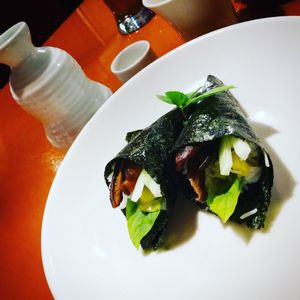 Holy Shitake Temaki vegan hand rolls at Zen of Sushi in Port St Lucie