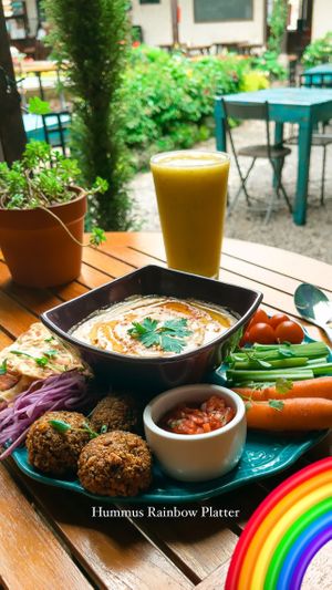 Rainbow  at La Bruja Vegan Foods in Antigua