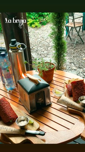 Share rain  at La Bruja Vegan Foods in Antigua