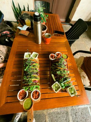 Tacos  at La Bruja Vegan Foods in Antigua
