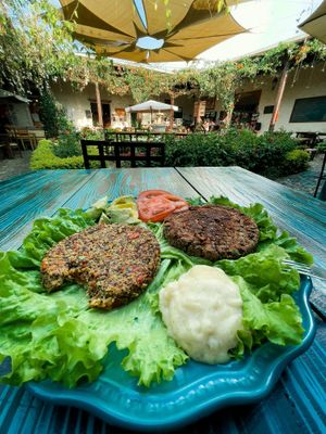 Bases quinoa tofu  at La Bruja Vegan Foods in Antigua