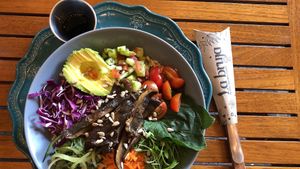 Mahatma bowl  at La Bruja Vegan Foods in Antigua