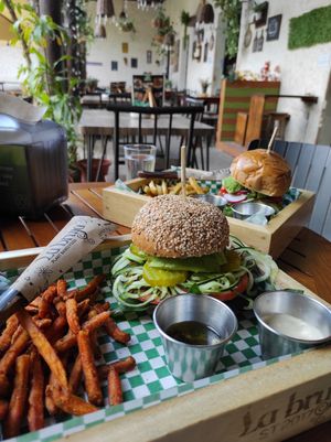  at La Bruja Vegan Foods in Antigua