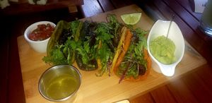  at La Bruja Vegan Foods in Antigua