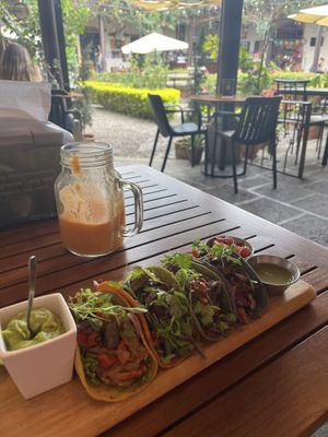 Tacos 🌮   at La Bruja Vegan Foods in Antigua