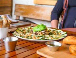  at La Bruja Vegan Foods in Antigua