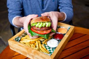  at La Bruja Vegan Foods in Antigua