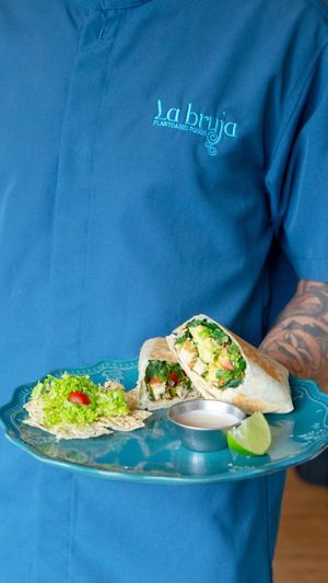  at La Bruja Vegan Foods in Antigua